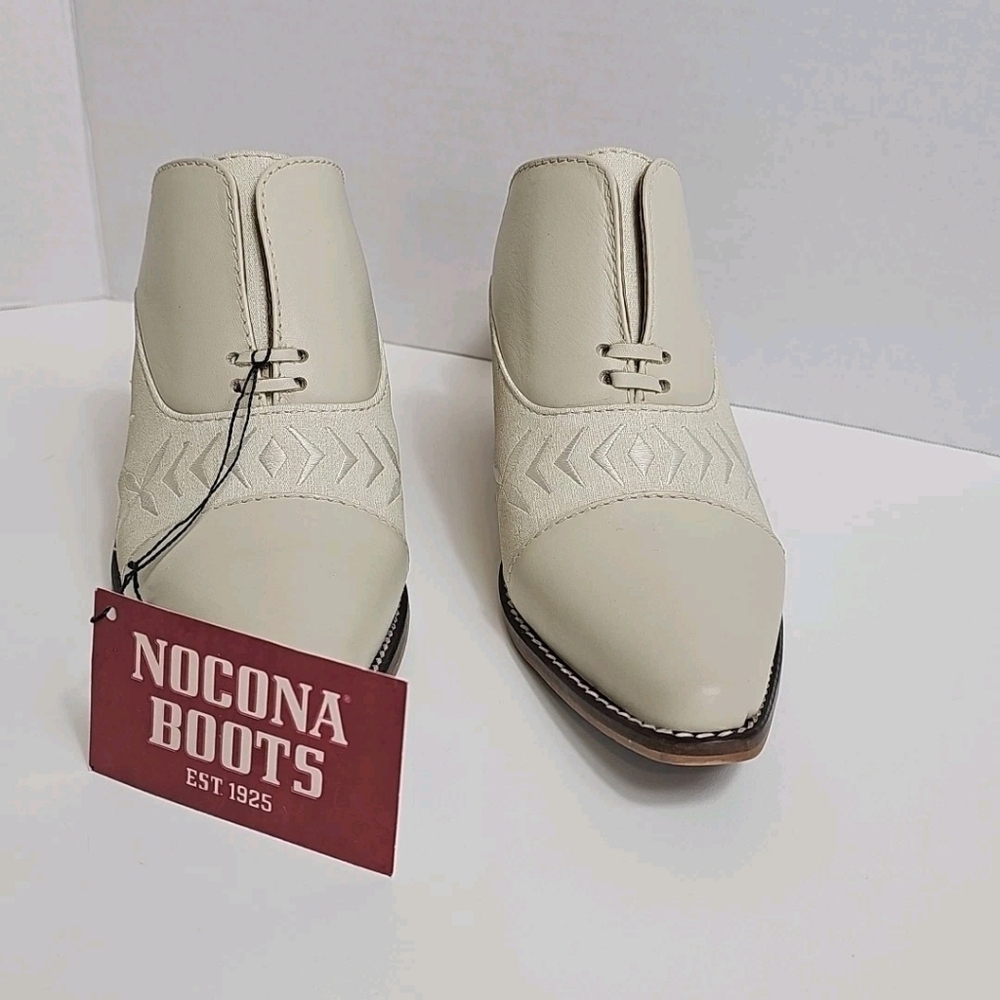 Nocona Women's Damita Pearl Cowhide Western Mule Boots